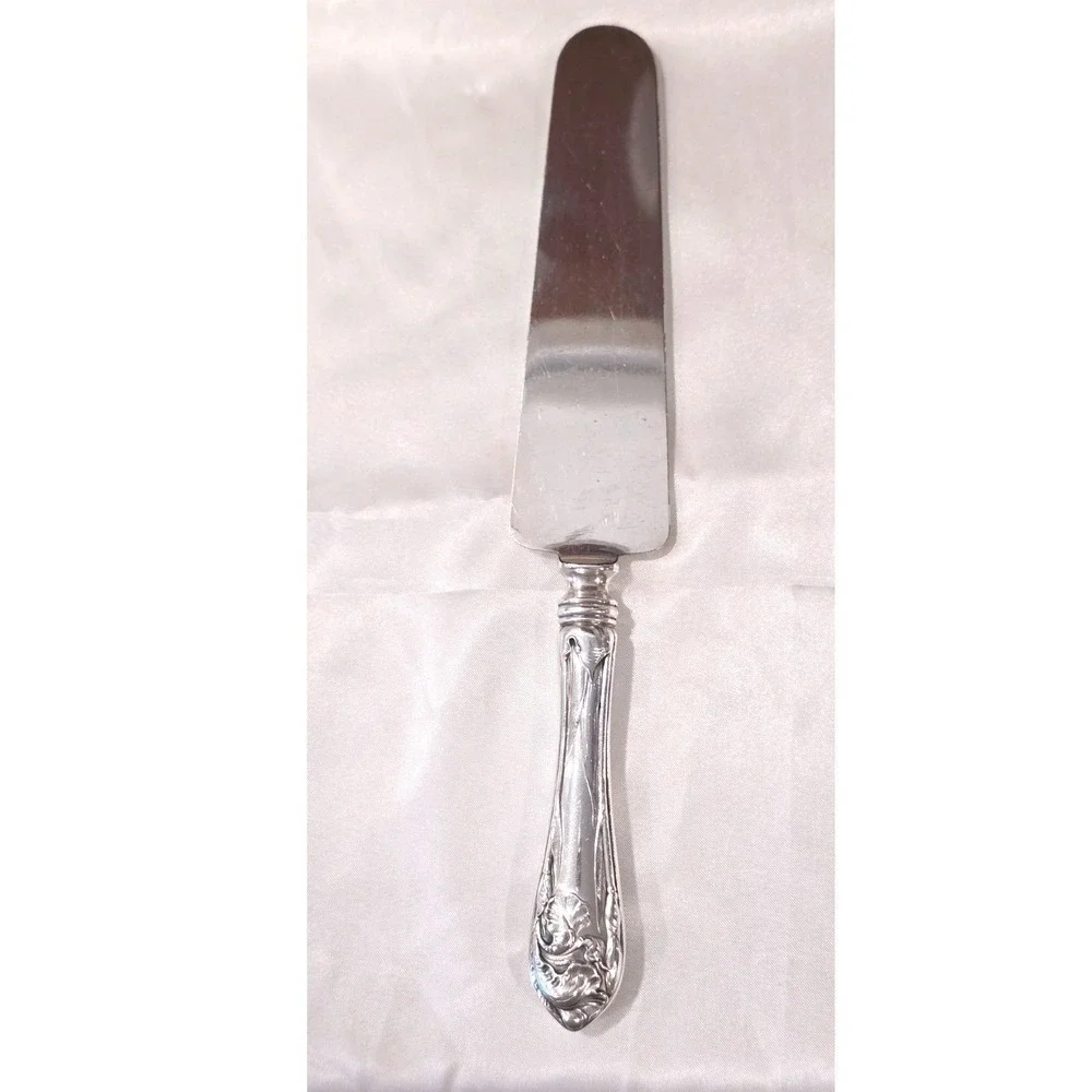 Vintage 1940 Oneida Community Milady Silverplate Floral Pie Cake Server 10